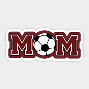 Soccer Mom Maroon Sticker